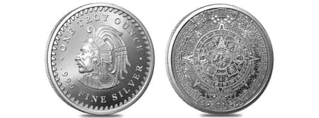 2018 1-ounce Aztec Calendar .999 Pure Silver Round