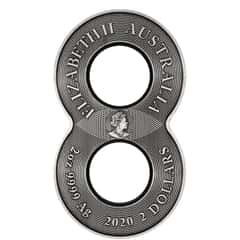 New Perth Mint Dragon and Phoenix Figure Eight Antiqued Coin