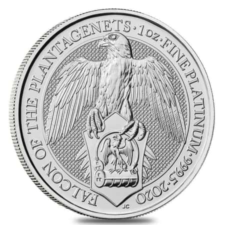 Falcon of the Plantagenets platinum coin Queens Beasts