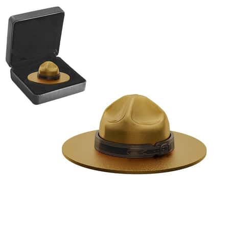 Royal Canadian Mint Mountie Hat Silver Coin