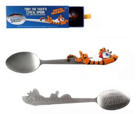2024 Chad 1 oz Kellogg’s Tony the Tiger™ Spoon Silver Coin