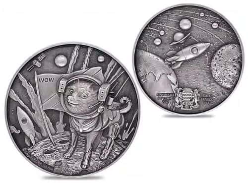 Doge on the Moon 2 oz. Silver Coin