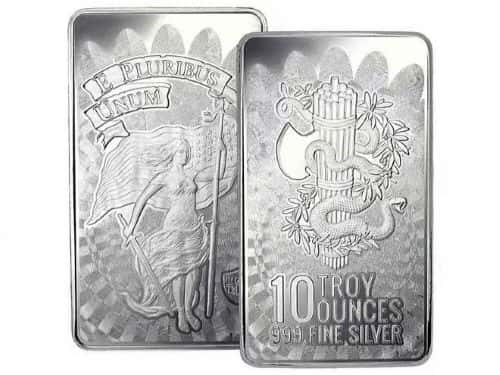 10 oz Unity Silver Bar .999 Fine