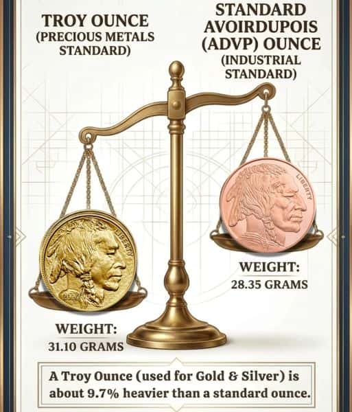 AVDP and Troy Ounces infographic