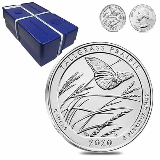 2020 5 oz Silver America the Beautiful ATB Kansas Tallgrass