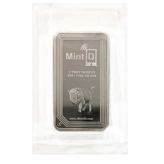 2020 MintID 1-oz Silver Buffalo Round BU w/AES-128 Bit Encrypted NFC  Microchip Authentication