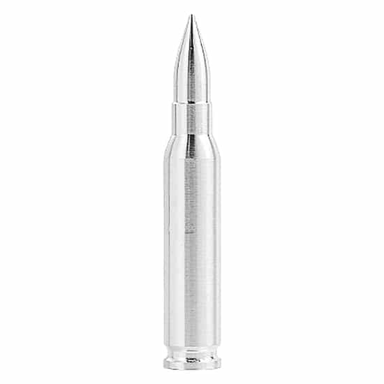 308 Caliber Silver Bullet Replica 2oz 999 Fine Silver