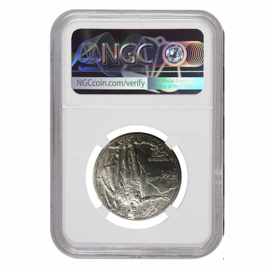 1928 Hawaii Half Dollar 90% Silver Commem NGC UNC Details