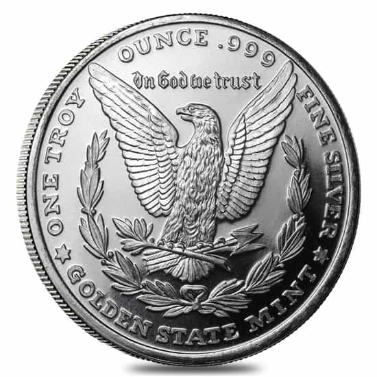 Morgan Silver Dollar Design 1oz .999 Fine Silver Round - Free