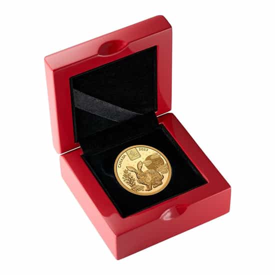 Red Gold Coin Box