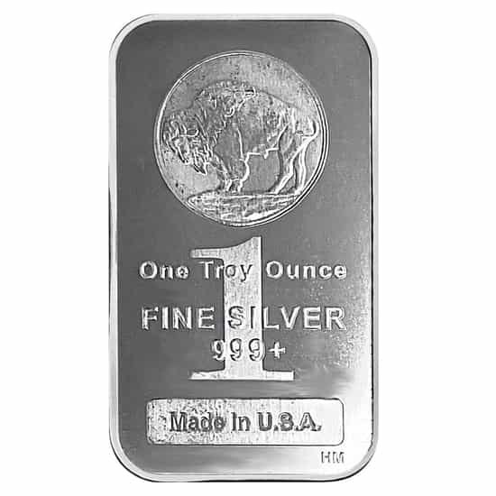 1 oz Buffalo Silver bars for sale - Money Metals Exchange