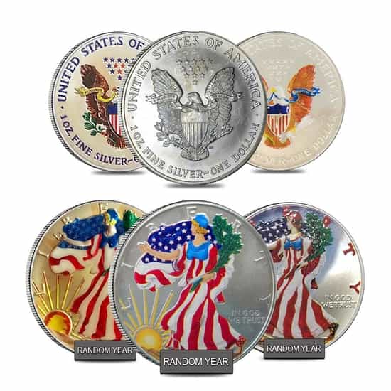 ST. LOUIS RAMS 1 Oz American Silver Eagle $1 US Coin Colorized - NFL  LICENSED