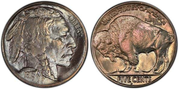 1913-S Buffalo Nickel type 2