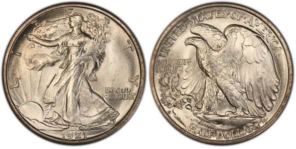 1921-D Walking Liberty Half Dollar