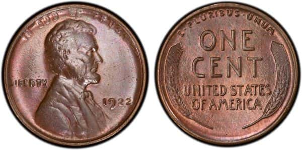 1922 no D Lincoln Wheat Cent