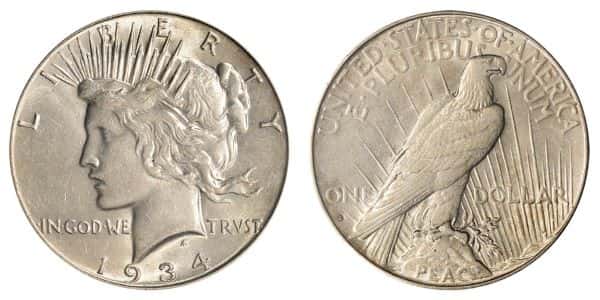 1934-S Peace Dollar