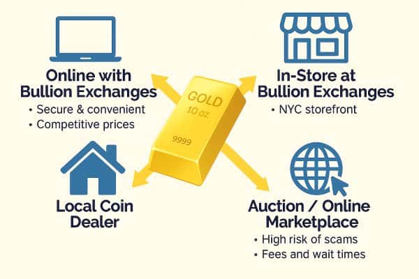 Sell Costco Gold to Bullion Exchanges