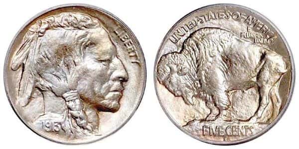 1913 Buffalo Nickel Type 1