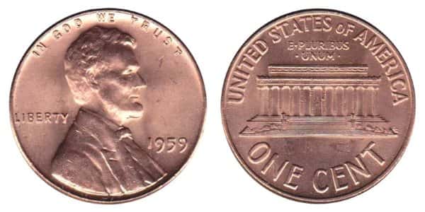 1959 Lincoln Memorial Cent