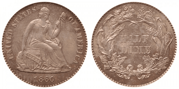 Seated Liberty Half Dime Design History