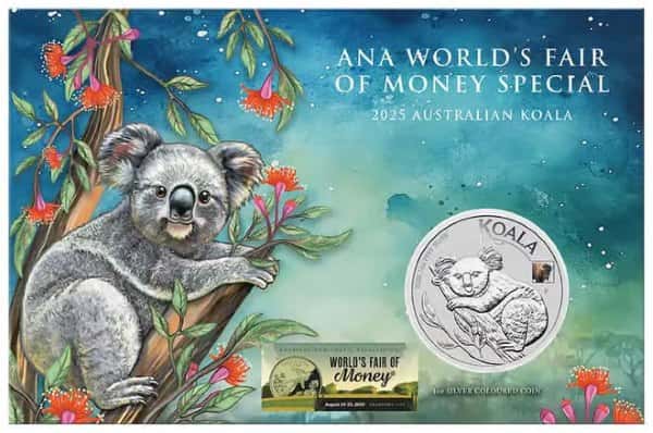 2025 1 oz Silver Australian Koala Perth Mint BU Bison Privy ANA