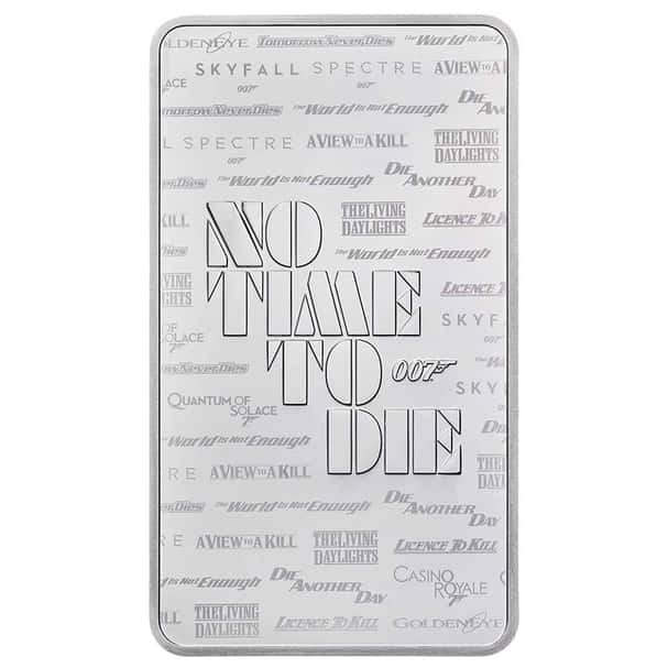 No Time to Die - James Bond Silver Bar