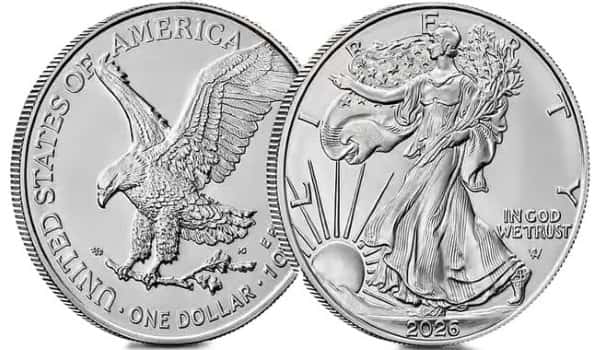 2026 1 oz Silver American Eagle $1 Coin BU