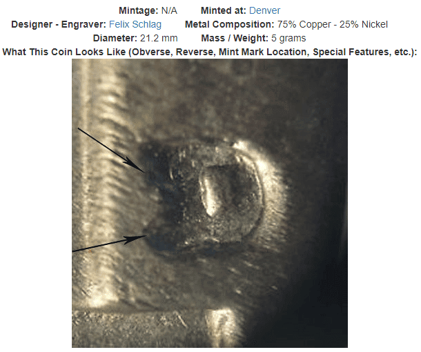 1949 D Jefferson Nickel
