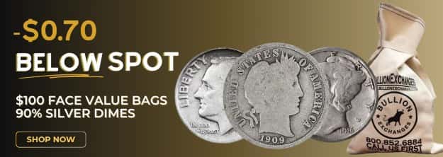 Junk Silver Dimes below spot