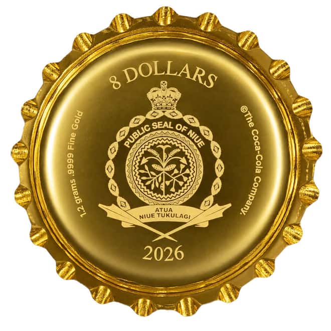 2026 Niue 1.2 Gram Sprite® 65th Ann Bottle Cap Proof Gold Coin