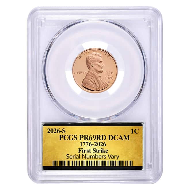 2026-S Semiquincentennial Proof Lincoln Penny 1 Cent PCGS PF 69 FS (250th Ann.)