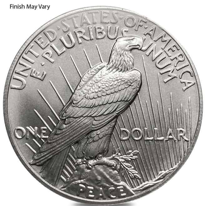 US Mint Modern Morgan/Peace Silver Dollar .999 Fine Scruffy (Random Year)