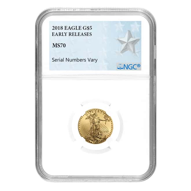 2018 1.85 oz Gold American Eagle 4-coin Set NGC MS 70 Early Releases (West Point Label)