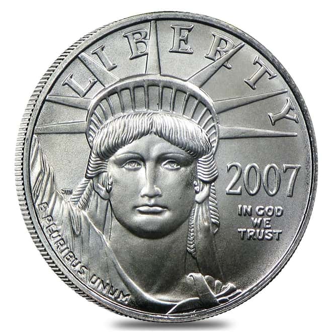 2007 Platinum American Eagle (Statue of Liberty) - 4 coin year set  