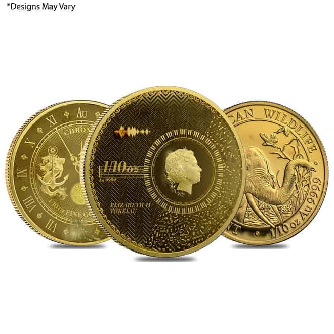 1/10 oz Generic Gold Coin .999+ Fine (Secondary Market)