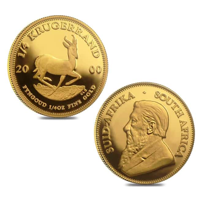 2000 2.1 oz South African Gold Krugerrand Millennium 5-Coin Proof Set (w/Box & COA)