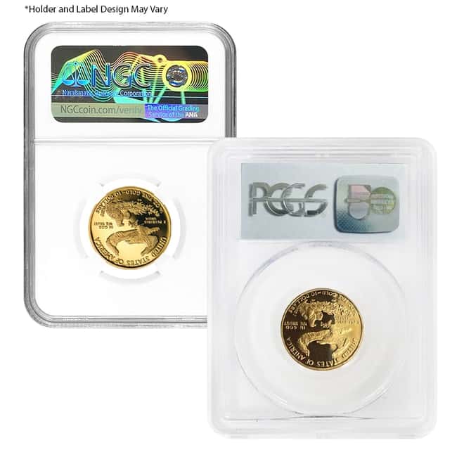 1/4 oz $10 Proof Gold American Eagle NGC/PCGS PF 69 (Random Year)