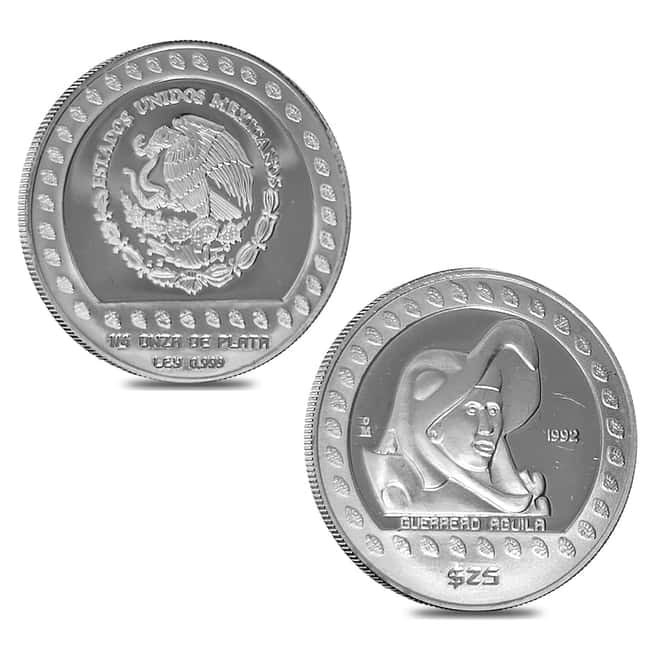 1992 Mexico Gold/Silver Aztec Proof 5-Coin Set (w/Box & COA)