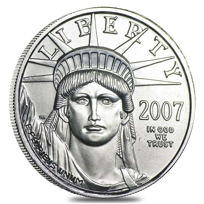2007 Platinum American Eagle (Statue of Liberty) - 4 coin year set  