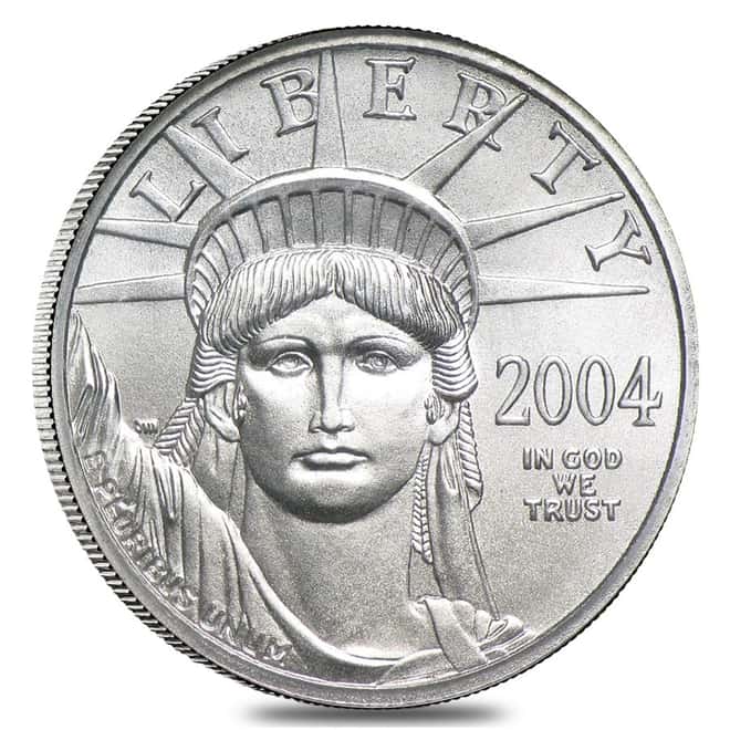 2004 Platinum American Eagle (Statue of Liberty) - 4 coin year set 