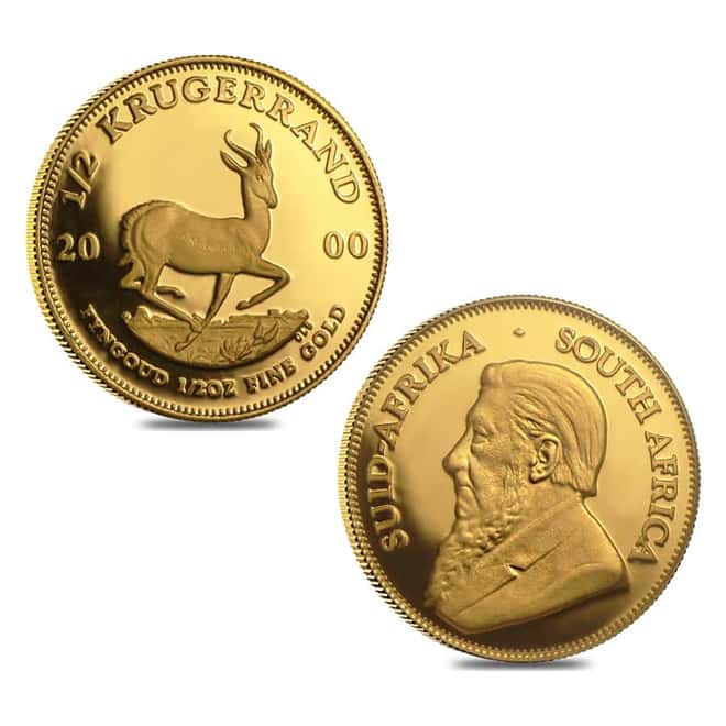 2000 2.1 oz South African Gold Krugerrand Millennium 5-Coin Proof Set (w/Box & COA)