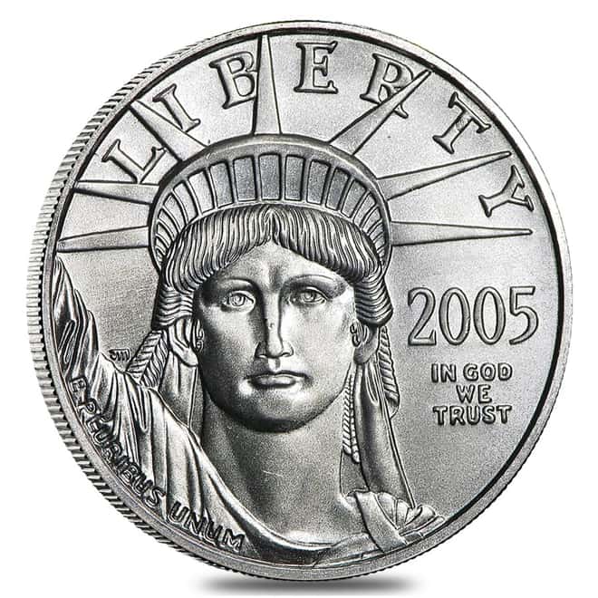 2007 Platinum American Eagle (Statue of Liberty) - 4 coin year set  