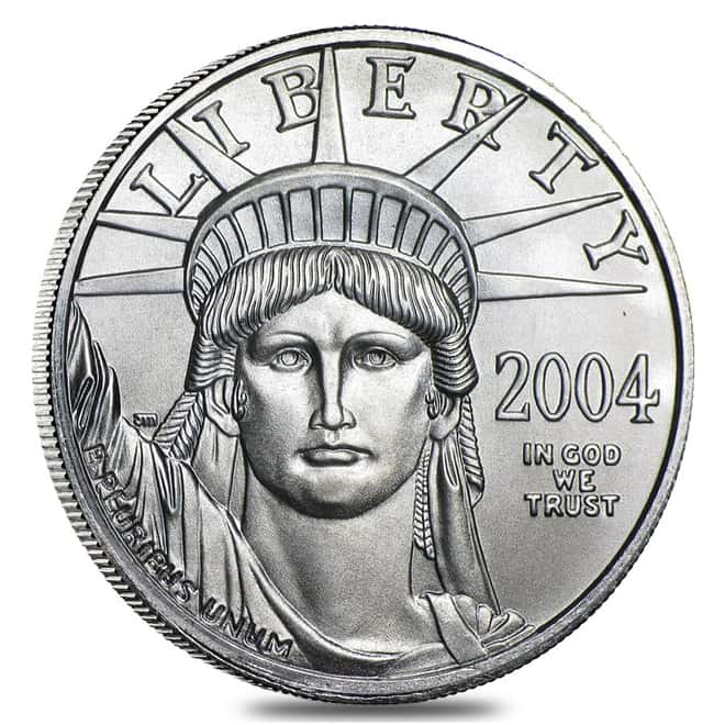 2004 Platinum American Eagle (Statue of Liberty) - 4 coin year set 