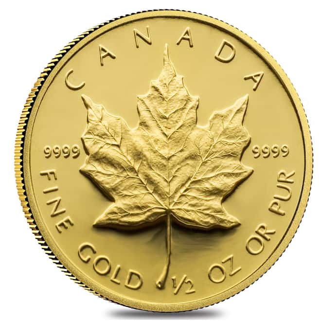 1989 1.85 oz Proof Gold Canadian Maple Leaf 4-Coin Set 