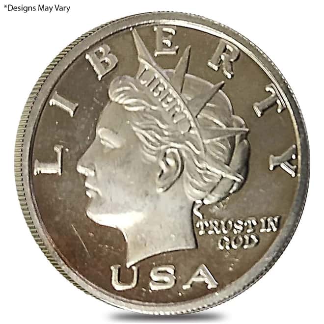 1/2 oz NORFED Liberty Dollar Silver Round .999 Fine (Random Year)