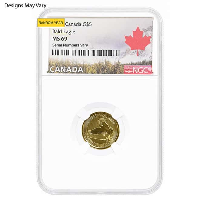 1/10 oz Gold Coin Random Mint .999+ Fine NGC/PCGS MS/PF 69