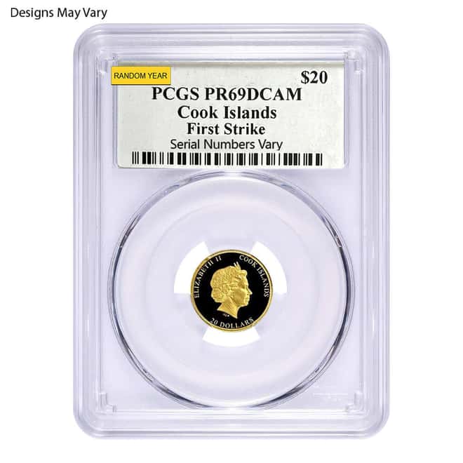 1/10 oz Gold Coin Random Mint .999+ Fine NGC/PCGS MS/PF 69