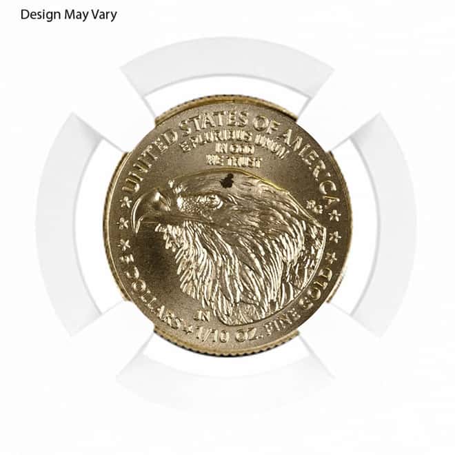 1/10 oz $5 Gold American Eagle NGC MS 69 Mint Error (Random Year)