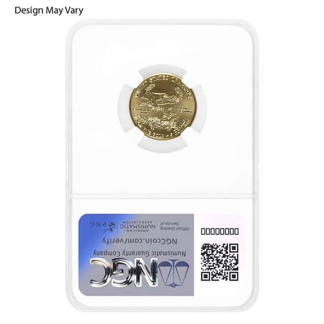1/10 oz $5 Gold American Eagle NGC MS 69 Mint Error (Random Year)