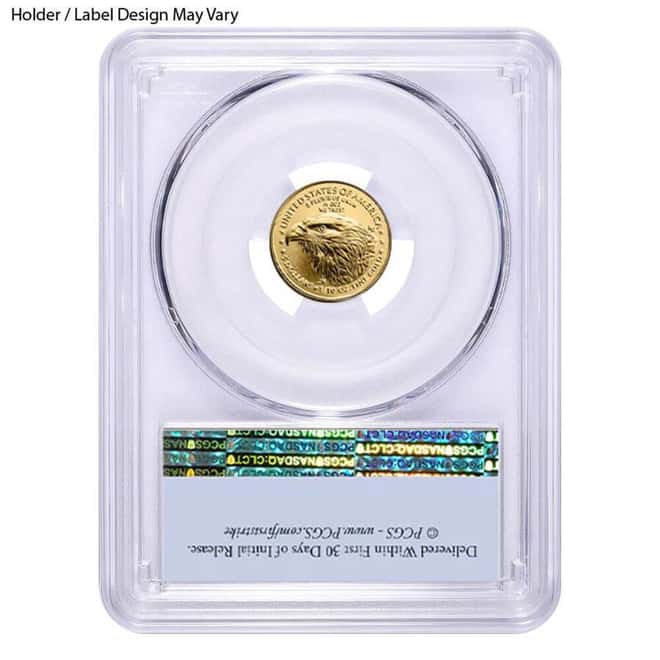 1/10 oz $5 Gold American Eagle PCGS MS 70 FDOI (Random Year)